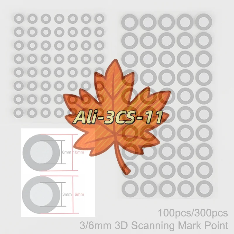 Mixed Size 3D Scanner Markers (3x6mm & 6x10mm) for Creality Raptor/Otter/Ferret Pro, 100/300pcs High-Reflective Dots
Mixed Size 3D Scanner Markers (3x6mm & 6x10mm) for Creality Raptor/Otter/Ferret Pro, 100/300pcs High-Reflective Dots
