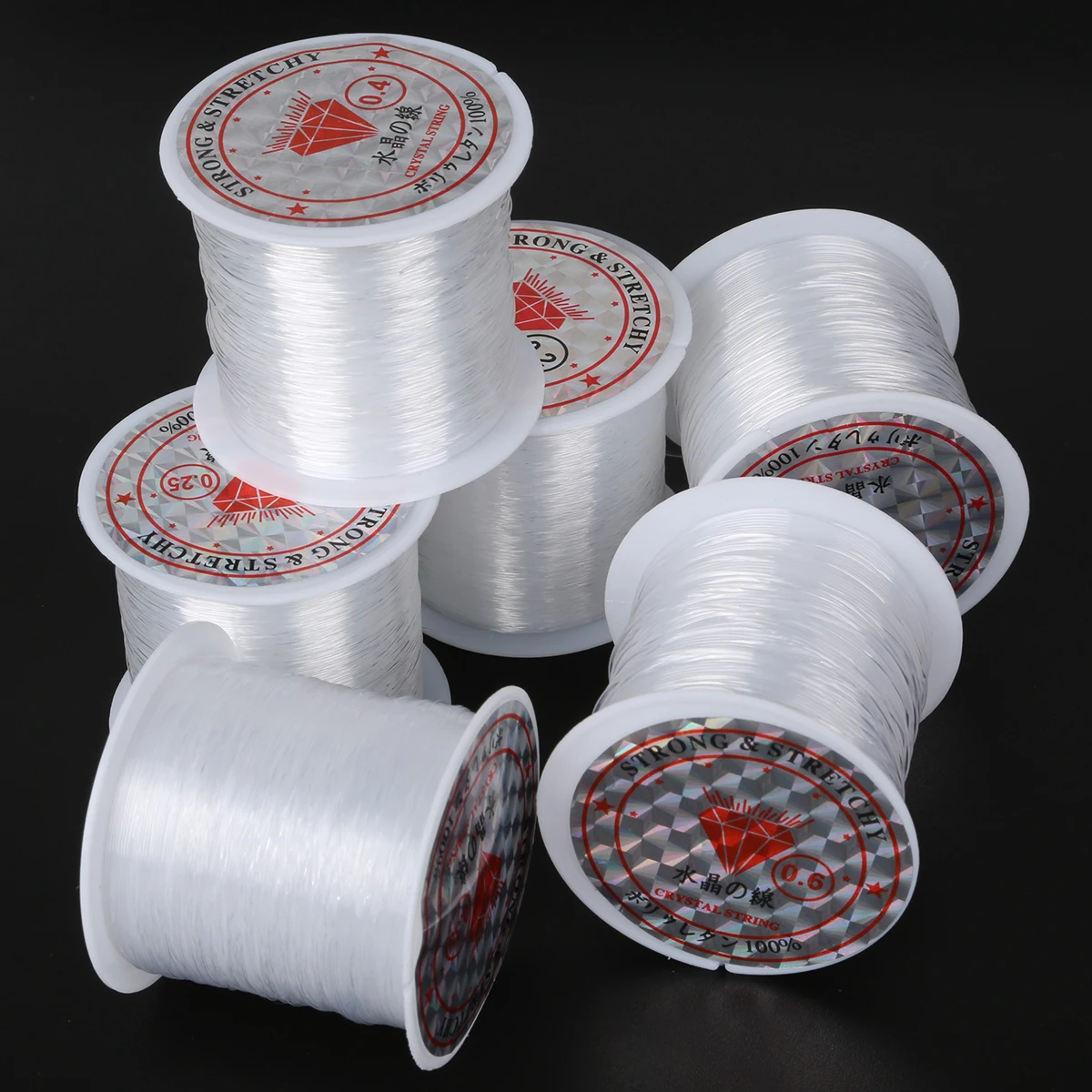0.2-0.8mm Plastic Crystal Beading Line (Non-Elastic) | 8-100m Length DIY Jewelry Thread for Necklace/Bracelet
0.2-0.8mm Plastic Crystal Beading Line (Non-Elastic) | 8-100m Length DIY Jewelry Thread for Necklace/Bracelet
