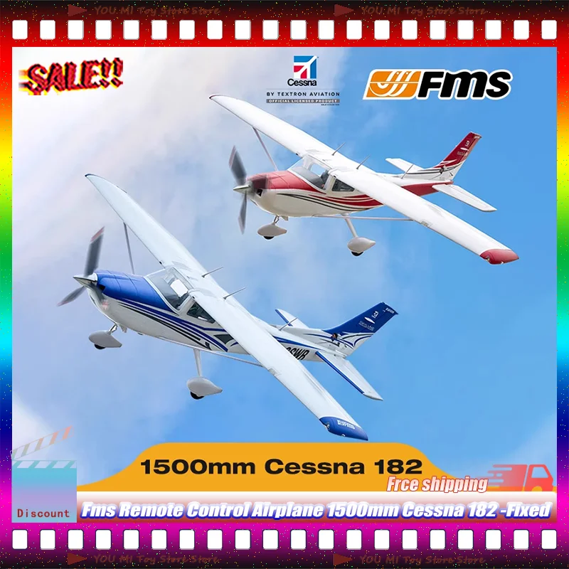 New Stock Fms Remote Control Airplane 1500mm Cessna 182 -Fixed Wing Electric Trainer High Performance Outdoor Flight Adult Hobby
New Stock Fms Remote Control Airplane 1500mm Cessna 182 -Fixed Wing Electric Trainer High Performance Outdoor Flight Adult Hobby