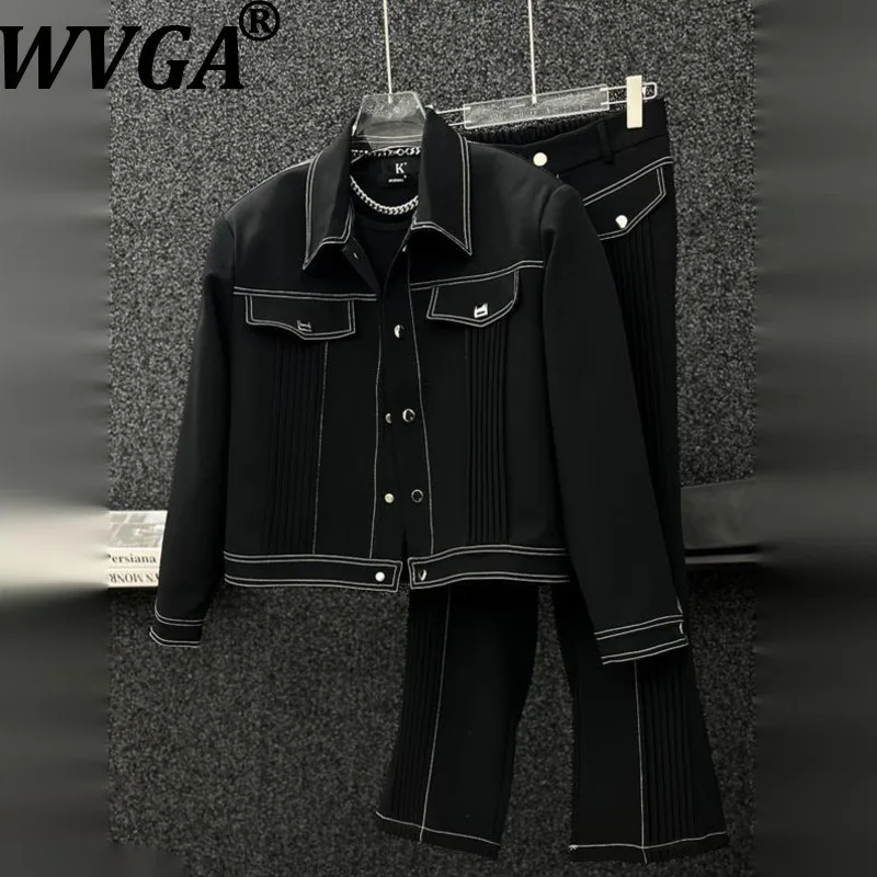 WVGA весна осень новые мужские плиссированные короткие куртки с отложным воротником нишевые шикарные повседневные прямые брюки комплект из двух предметов Ins W14898
WVGA весна осень новые мужские плиссированные короткие куртки с отложным воротником нишевые шикарные повседневные прямые брюки комплект из двух предметов Ins W14898
