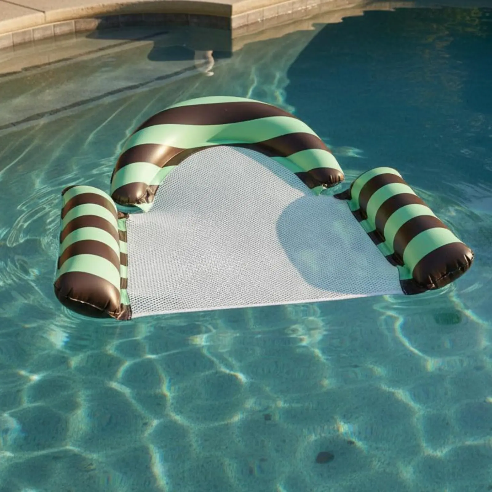 Inflatable Striped Pool Lounger PVC Mesh Buoyant Bed Pool Buoyant High Buoyancy Water Buoyant Portable for Outdoor
Inflatable Striped Pool Lounger PVC Mesh Buoyant Bed Pool Buoyant High Buoyancy Water Buoyant Portable for Outdoor