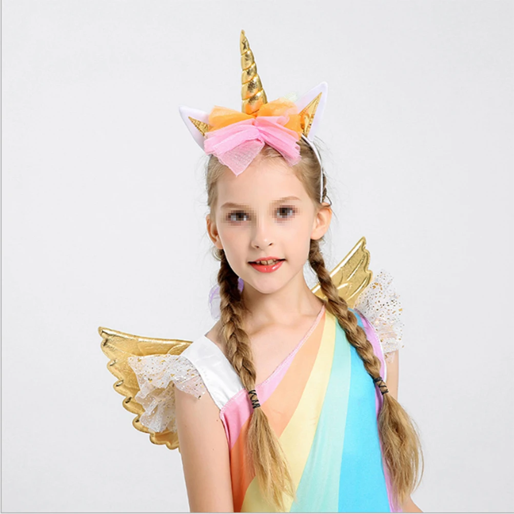Unicorn Dress Kids Costumes Children Clothing Girls Clothes Fairy Outfit Headband Wings Skirt High Quality Comfortable Gorgeous
Unicorn Dress Kids Costumes Children Clothing Girls Clothes Fairy Outfit Headband Wings Skirt High Quality Comfortable Gorgeous