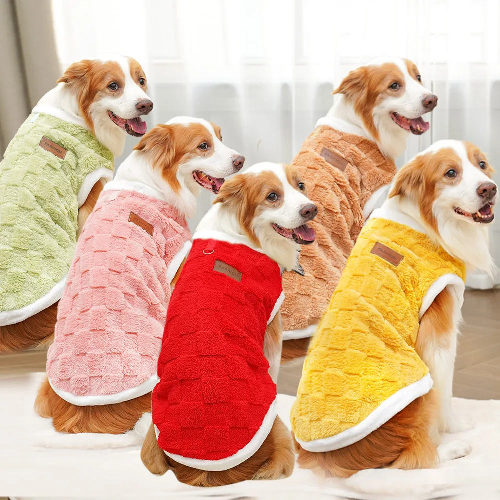 1.5-25kg Flannel Dogs Clothes Winter Warm Sweater Pet Clothing Golden Retriever Dog Coats Sweatshirt Pets Puppy Pullover Vest
1.5-25kg Flannel Dogs Clothes Winter Warm Sweater Pet Clothing Golden Retriever Dog Coats Sweatshirt Pets Puppy Pullover Vest