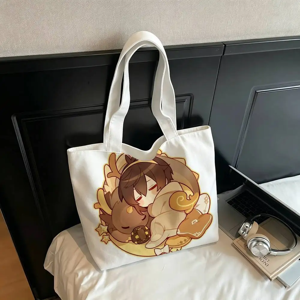 Zhongli Printed Canvas Tote Bag Shoulder Bag Commuter Mommy Shopping Bag
Zhongli Printed Canvas Tote Bag Shoulder Bag Commuter Mommy Shopping Bag