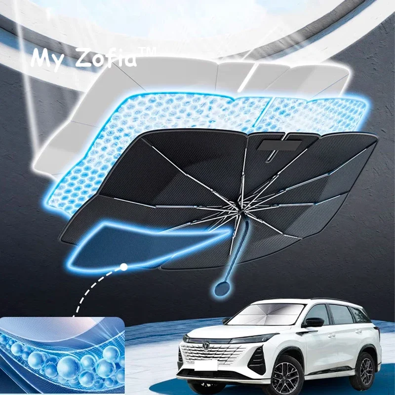 For Changan CS75 Plus Gen III 2024 2025 2026 Car Front Heat Insulation Windshield Sunshade Foldable Umbrella amry Accessories
For Changan CS75 Plus Gen III 2024 2025 2026 Car Front Heat Insulation Windshield Sunshade Foldable Umbrella amry Accessories