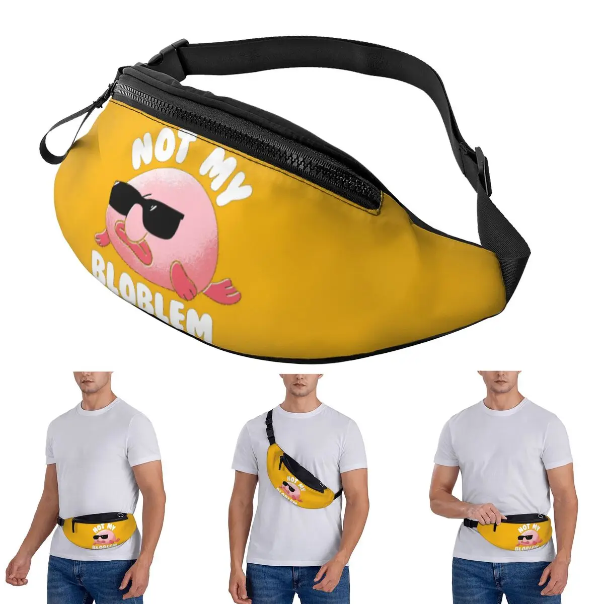 Crossbody Waist Bag Blobfish Not My Bloblem Not My Problem Men Women Fanny Pack Travel Running Money Phone Pouch
Crossbody Waist Bag Blobfish Not My Bloblem Not My Problem Men Women Fanny Pack Travel Running Money Phone Pouch