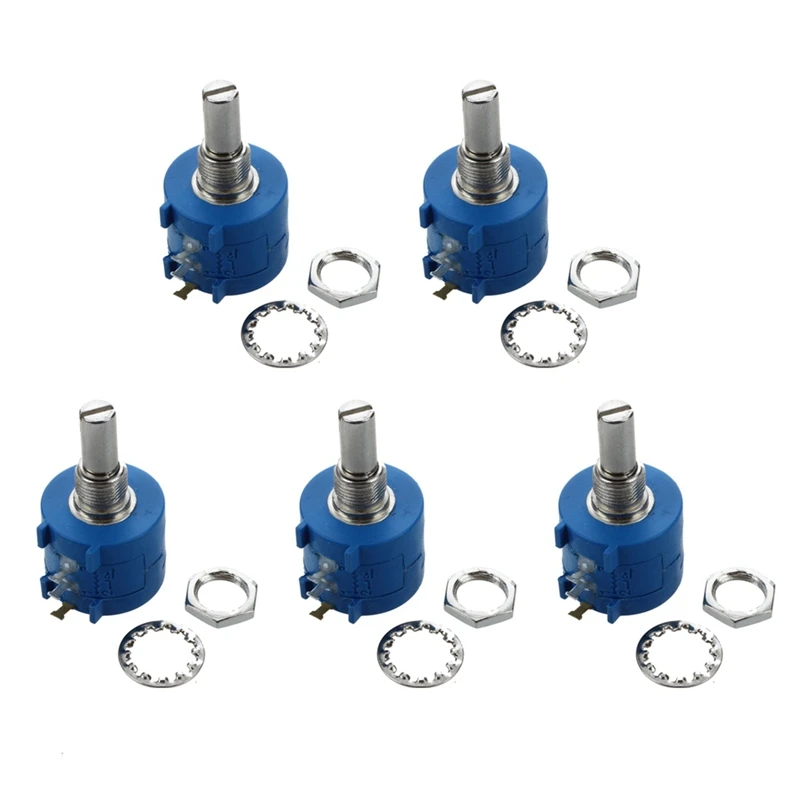 【Hot Cake】5X 3590S-2-502L 5K Ohm 10-Turn Rotary Wire Wound Precision Potentiometer
【Hot Cake】5X 3590S-2-502L 5K Ohm 10-Turn Rotary Wire Wound Precision Potentiometer