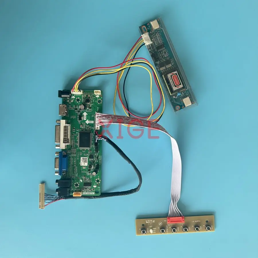 Screen Drive Controller Board Fit LQ185T1LGN2 LM185WH1 M185XW01 HT185WX1 1366x768 2CCFL 30Pin LVDS VGA DVI HDMI 1366*768 Kit DIY
Screen Drive Controller Board Fit LQ185T1LGN2 LM185WH1 M185XW01 HT185WX1 1366x768 2CCFL 30Pin LVDS VGA DVI HDMI 1366*768 Kit DIY