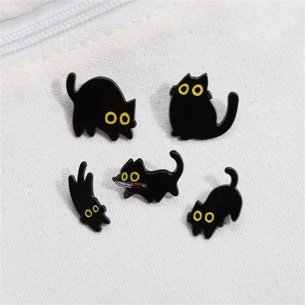 5Pcs Cute Big Eyes Black Cat Enamel Pins Creative Punk Diablo Kitten Brooch Lapel Clothing Badges Cartoon Animal Jewelry Gift
5Pcs Cute Big Eyes Black Cat Enamel Pins Creative Punk Diablo Kitten Brooch Lapel Clothing Badges Cartoon Animal Jewelry Gift