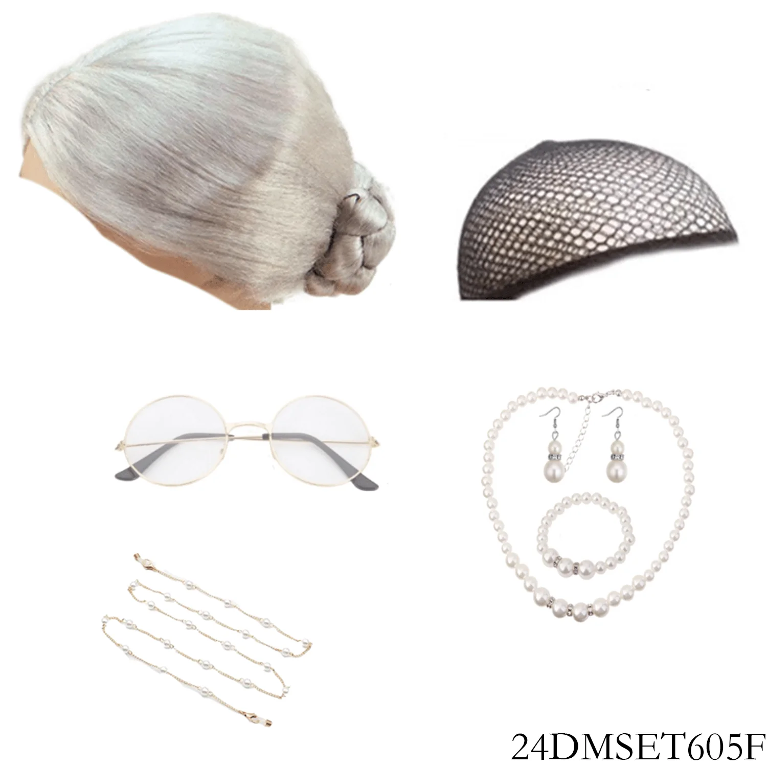 PESENAR costumes for the old grandma character series include old man wigs, glasses and other costumes and outfits
PESENAR costumes for the old grandma character series include old man wigs, glasses and other costumes and outfits