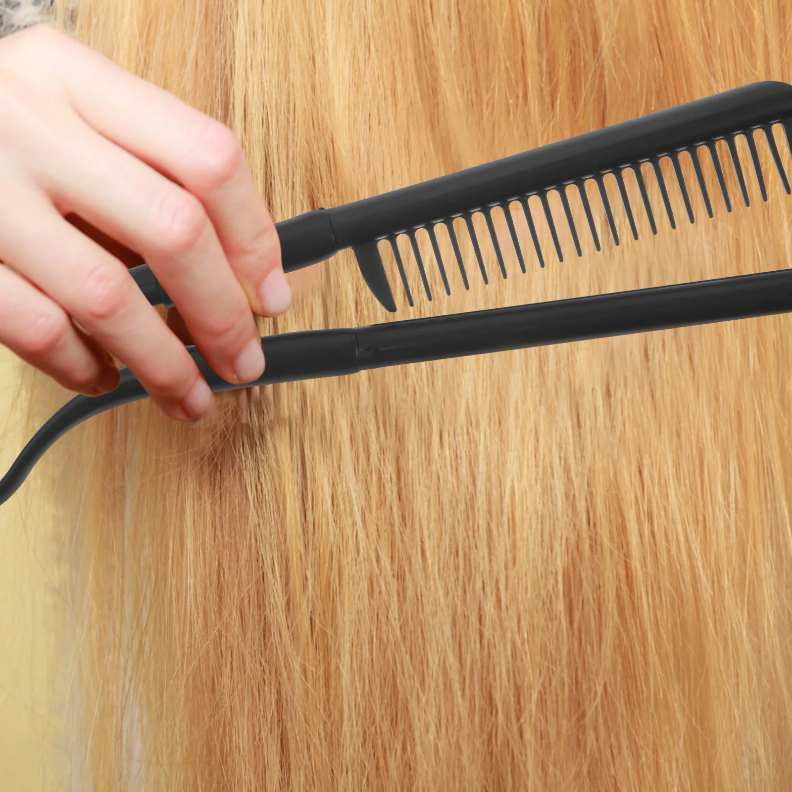 Hair Straightening Comb V-Shaped Plastic Foldable Lightweight Compact Hair Straightener Comb for Women Salon Use
Hair Straightening Comb V-Shaped Plastic Foldable Lightweight Compact Hair Straightener Comb for Women Salon Use