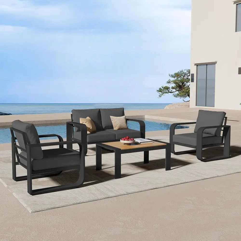 Oversized Outdoor urniture Set, Extra Large Patio urniture Soa Set 4.8” Widened Armrest & Ultra-Thick Cushions, 4 Pcs ern Patio
Oversized Outdoor urniture Set, Extra Large Patio urniture Soa Set 4.8” Widened Armrest & Ultra-Thick Cushions, 4 Pcs ern Patio