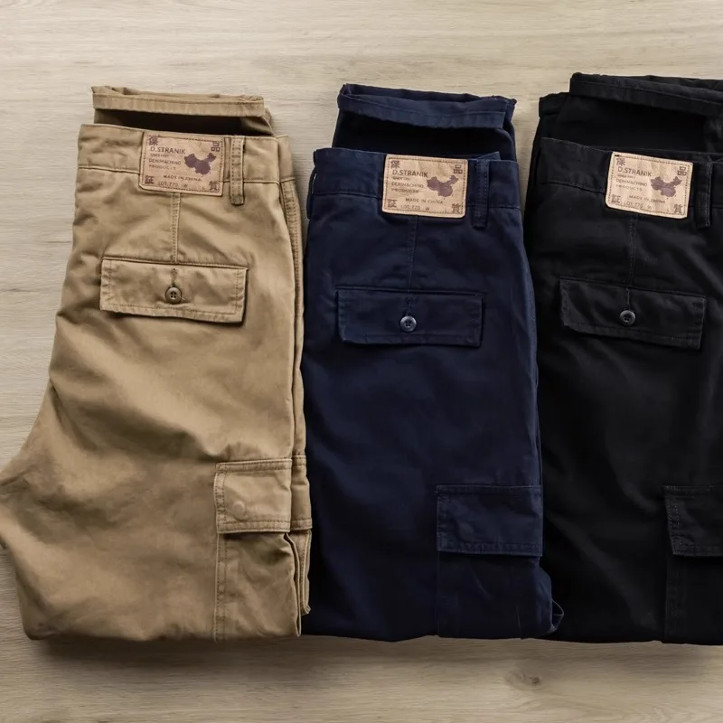 Американские рабочие брюки цвета хаки из чистого хлопка, утолщенные, винтажные, с множеством карманов, свободного прямого кроя, повседневные, длинные, модные, брендовые, весенние.
Американские рабочие брюки цвета хаки из чистого хлопка, утолщенные, винтажные, с множеством карманов, свободного прямого кроя, повседневные, длинные, модные, брендовые, весенние.