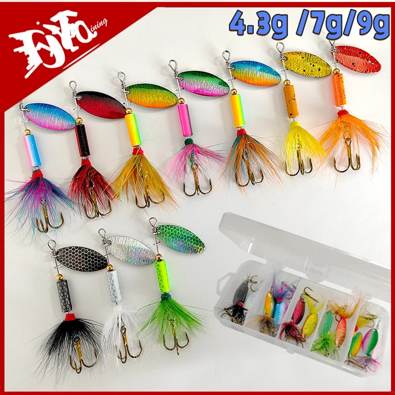 Spinner Baits Rotating Sequin Fishing Lures Feathered Treble Hook Bionic Baits Freshwater and Saltwater Universal Fishing Tackl
Spinner Baits Rotating Sequin Fishing Lures Feathered Treble Hook Bionic Baits Freshwater and Saltwater Universal Fishing Tackl