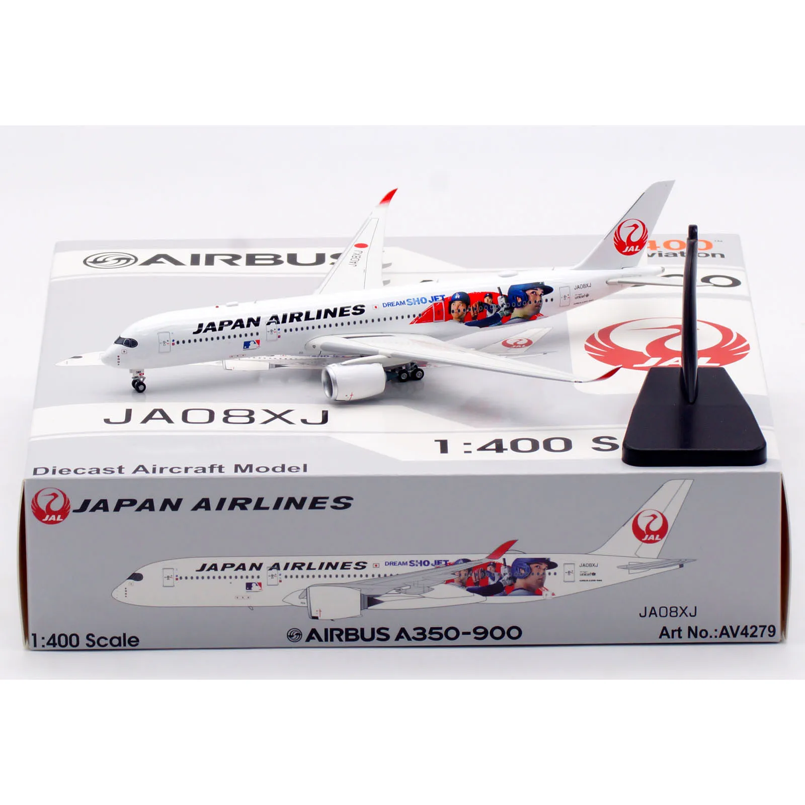 AV4279 Alloy Collectible Plane Gift Aviation 1:400 JAL Japan Airlines Airbus A350-900 Diecast Aircraft Model JA08XJ & Tractor
AV4279 Alloy Collectible Plane Gift Aviation 1:400 JAL Japan Airlines Airbus A350-900 Diecast Aircraft Model JA08XJ & Tractor