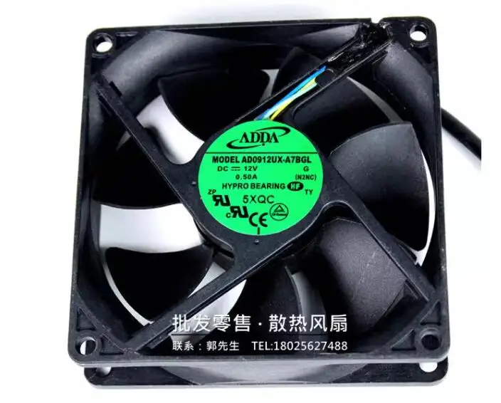 Ltsf For ADDA AD0912UX-A78GL DC 12V 0.50A 90x90x25mm 4-Wire Server Cooling Fan 9cm
Ltsf For ADDA AD0912UX-A78GL DC 12V 0.50A 90x90x25mm 4-Wire Server Cooling Fan 9cm