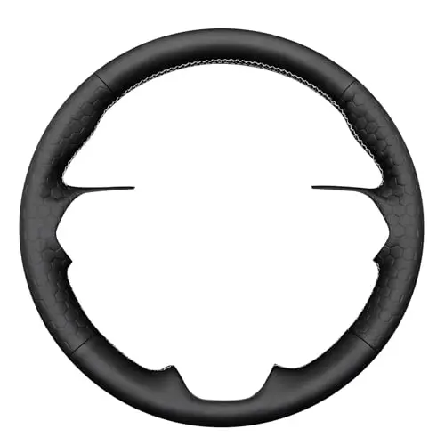 Hand-Stitched Faux Leather Steering Wheel Cover With Honeycomb Texture For Toyota RAV4 2019–2024, Camry 2018–2024, Corolla
Hand-Stitched Faux Leather Steering Wheel Cover With Honeycomb Texture For Toyota RAV4 2019–2024, Camry 2018–2024, Corolla