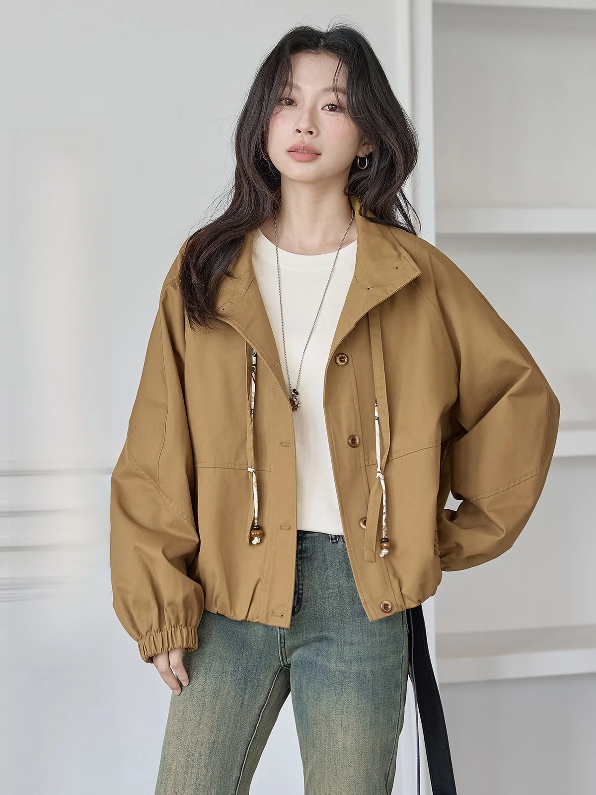 HuiXi Women's Patchwork Jaet Outerwear Spring 2026 New Retro Versatile Top Commute Sle Loose Fit Long Sve Button Closure
HuiXi Women's Patchwork Jaet Outerwear Spring 2026 New Retro Versatile Top Commute Sle Loose Fit Long Sve Button Closure