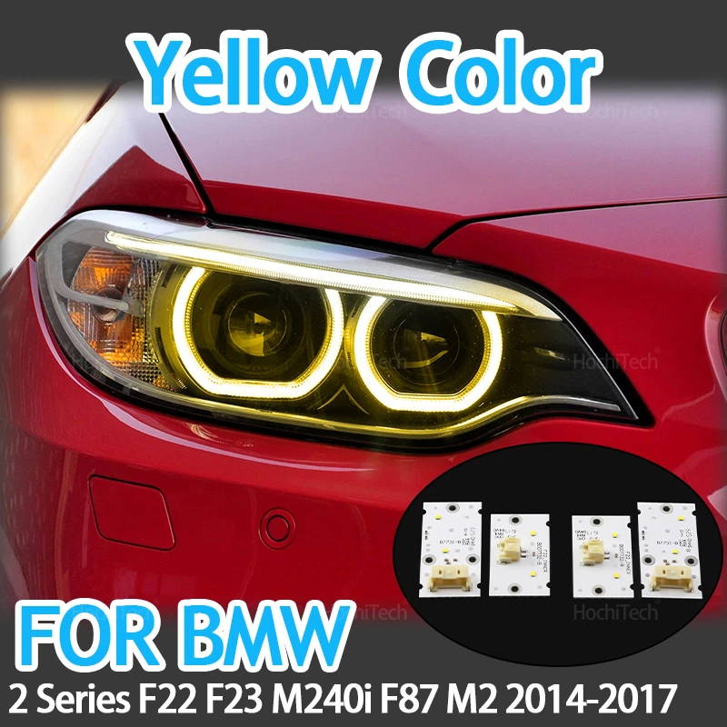 Желтые новые светодиодные фары DRL, плата дневного света Angel Eyes для BMW 2 серии F22 F23 M240i F87 M2 Pre-facelift 2014-2017
Желтые новые светодиодные фары DRL, плата дневного света Angel Eyes для BMW 2 серии F22 F23 M240i F87 M2 Pre-facelift 2014-2017