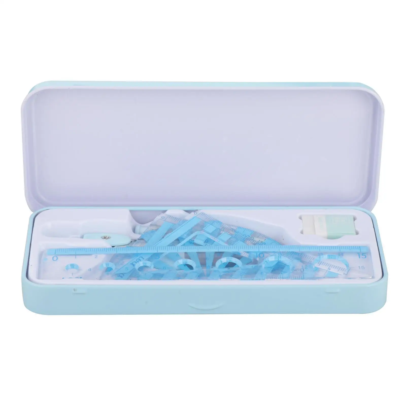 7Pcs Kids Math Geometry Set Drawing Ruler for for Kids Children