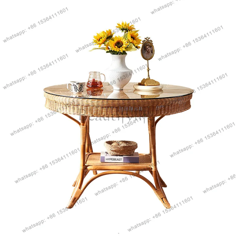 New Chinese style dining table and chairs plant rattan chair small apartment household wabi-sabi
New Chinese style dining table and chairs plant rattan chair small apartment household wabi-sabi