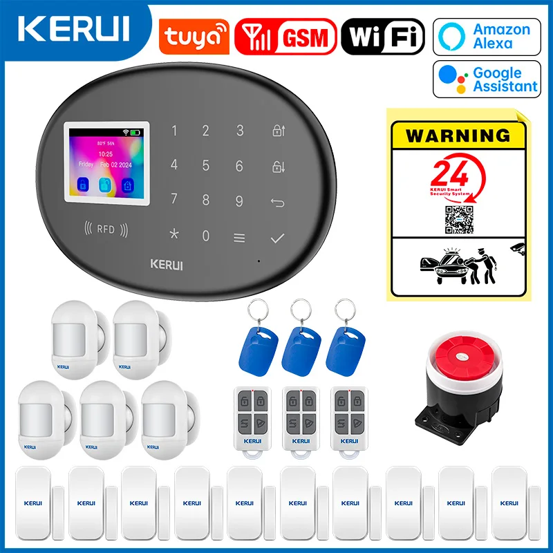 New KERUI W202 Alarm System For Home WiFi GSM Alarm Burglar Security 433MHz Wireless Siren Tuya Smart Motion Detector Sensor
New KERUI W202 Alarm System For Home WiFi GSM Alarm Burglar Security 433MHz Wireless Siren Tuya Smart Motion Detector Sensor