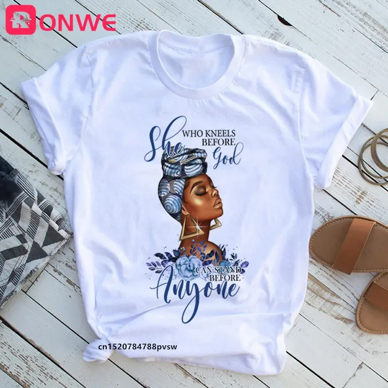 Women's African Black Girl T-shirt, Melanin Tee Shirt, Female T-shirt, Beauty, African, Black Girl, Drop Ship
Women's African Black Girl T-shirt, Melanin Tee Shirt, Female T-shirt, Beauty, African, Black Girl, Drop Ship
