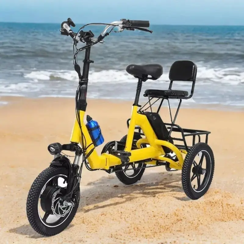 3 Wheel Small Electric Tricycle Folding For Women With Passengers Seat Removable 350W Electric Bicycle Adult Elderly Yellow/Blue
3 Wheel Small Electric Tricycle Folding For Women With Passengers Seat Removable 350W Electric Bicycle Adult Elderly Yellow/Blue