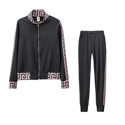 2024 Europe And The United States New Style Leisure Printing Stitching Two-piece Suit 2024 Europe And The United States New Style Leisure Printing Stitching Two-piece Suit