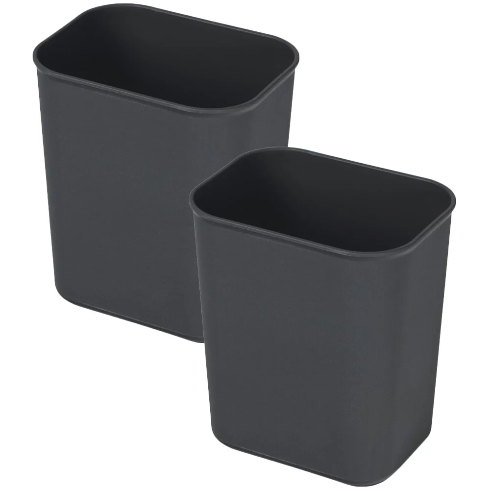 2Pcs Rectangular Trash Cans Plastic Household Kitchen Bedroom Office Black Small Garbage Can Waste Bucket Storage
2Pcs Rectangular Trash Cans Plastic Household Kitchen Bedroom Office Black Small Garbage Can Waste Bucket Storage