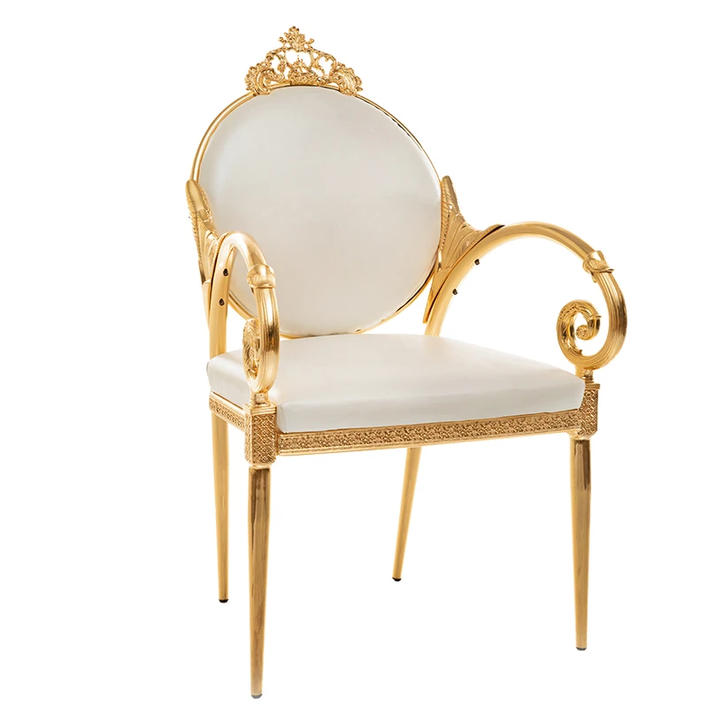 European-Style Classical Leisure Chair Electroplated Copper Leather Chairs Negotiation Reception Chair
European-Style Classical Leisure Chair Electroplated Copper Leather Chairs Negotiation Reception Chair