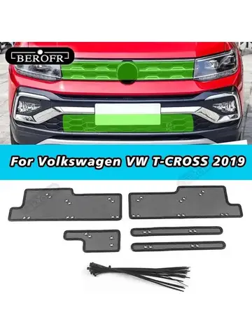 Car Accessories Front Grille Insert Net Anti-insect Dust Garbage Proof Inner Cover Mesh For Volkswagen VW T-CROSS 2019
