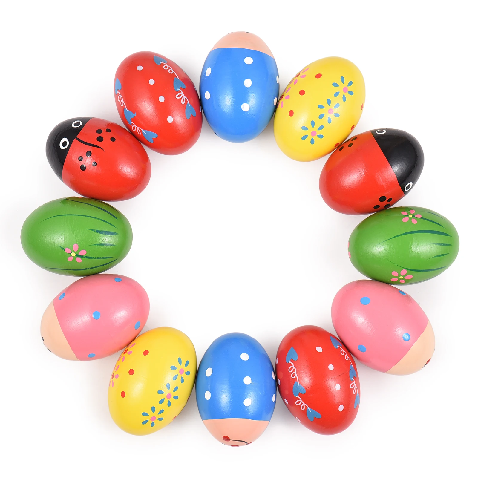 12 Pack Wooden Shake Egg Easter Egg Percussion Instrument Interesting Music Shake Eggs for Party Easter Gift Musical Egg Easter
12 Pack Wooden Shake Egg Easter Egg Percussion Instrument Interesting Music Shake Eggs for Party Easter Gift Musical Egg Easter