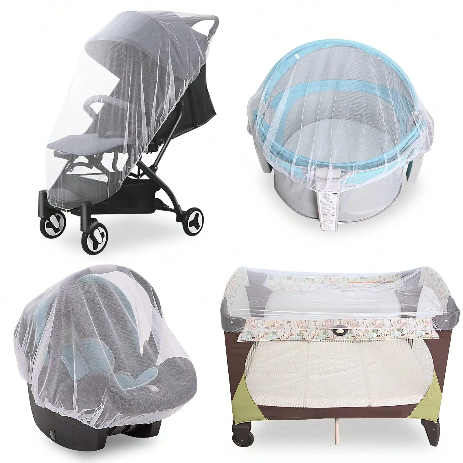 Reusable Bug Net for Stroller, Playards, Pack N Plays & Portable Mini Crib, Durable Insect Netting, White Mosquito Net For Baby Stroller Summer Pram Insect Shield Net Infants Pushchair Cart Safe Protection Mesh Pram Accessories
Reusable Bug Net for Stroller, Playards, Pack N Plays & Portable Mini Crib, Durable Insect Netting, White Mosquito Net For Baby Stroller Summer Pram Insect Shield Net Infants Pushchair Cart Safe Protection Mesh Pram Accessories
