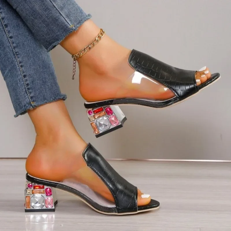 Women's Shoes 2025 Fashion Peep Toe Women's Slippers Fashion Printing Dress Slippers Women Summer Plus Size Heels Women Zapatos
Women's Shoes 2025 Fashion Peep Toe Women's Slippers Fashion Printing Dress Slippers Women Summer Plus Size Heels Women Zapatos