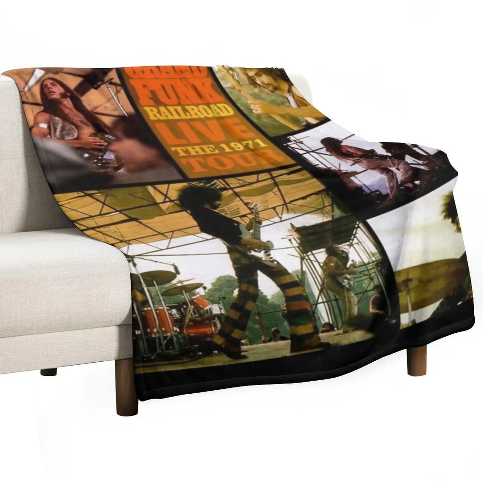 Grand Funk Railroad live the 1971 tour Throw Blanket Plush Soft Plush Plaid Retros Softest Blankets
Grand Funk Railroad live the 1971 tour Throw Blanket Plush Soft Plush Plaid Retros Softest Blankets