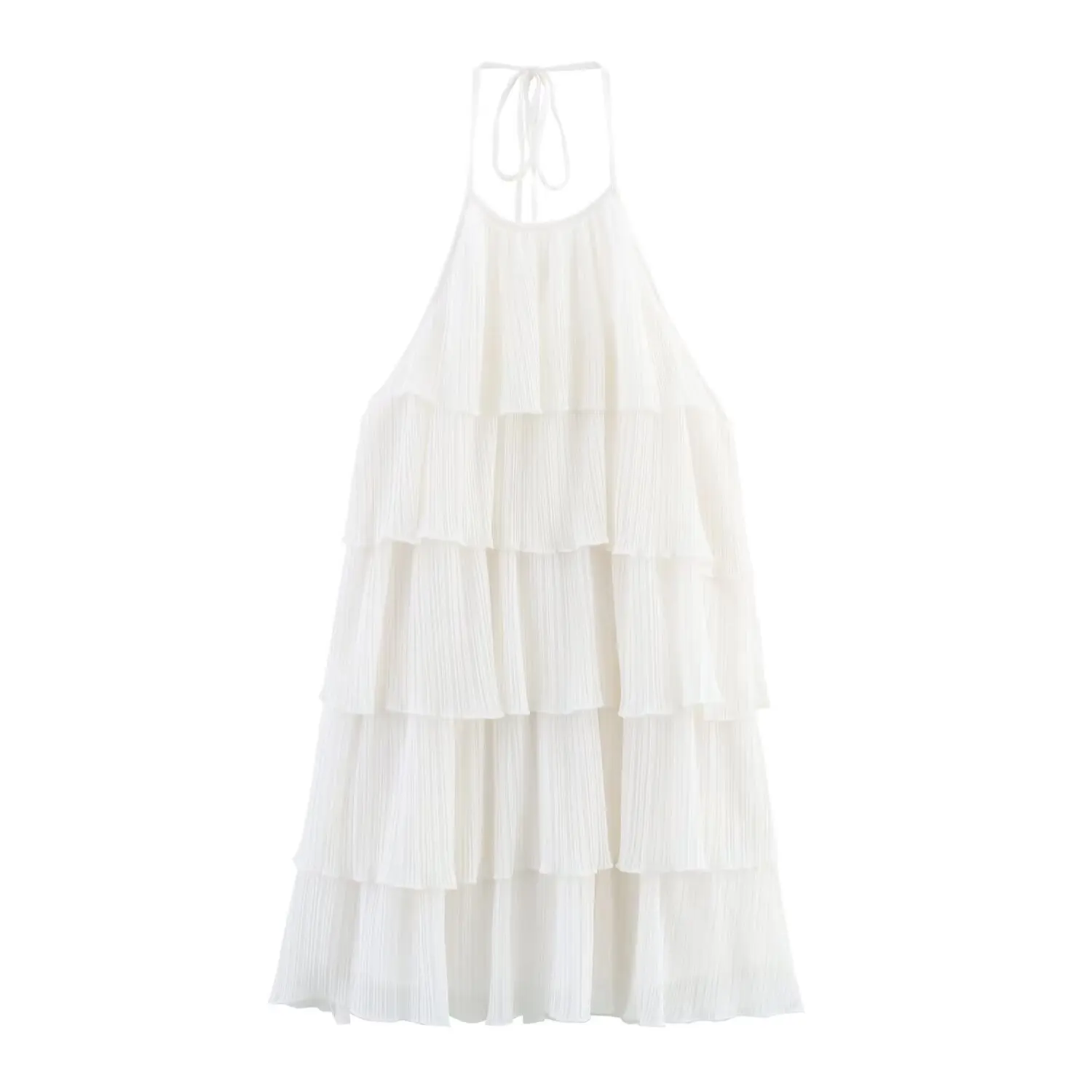 BM&MD&ZA Women's Elegant Sleeveless Off - Shoulder Halter Neck Short Dress with Layered Ruffled Design
BM&MD&ZA Women's Elegant Sleeveless Off - Shoulder Halter Neck Short Dress with Layered Ruffled Design
