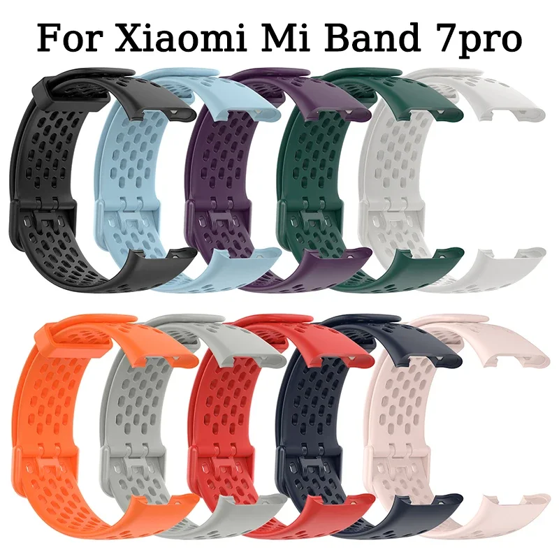 Silicone Strap For Mi Band 7pro Smart Watch Breathable Sport Wrist Correa For Xiaomi Mi Band 7 pro Watch Bracelet Wristband
Silicone Strap For Mi Band 7pro Smart Watch Breathable Sport Wrist Correa For Xiaomi Mi Band 7 pro Watch Bracelet Wristband