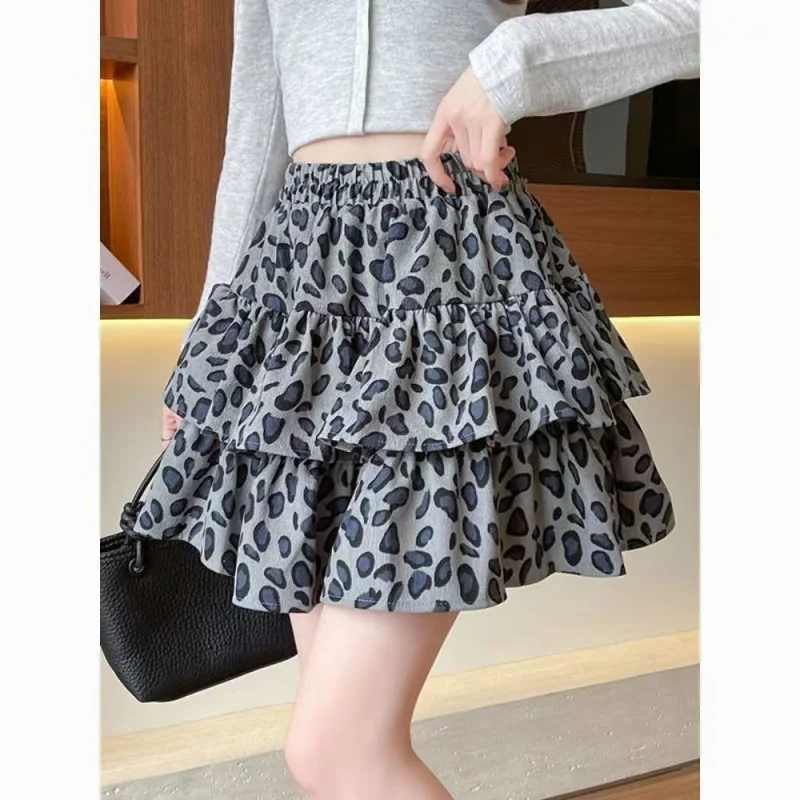 High Waist Elastic Print Pleated Skirts Woman Fashion 2025 Summer Sexy Short Leopard Mini Skirt Women Y2k Skirts Female
High Waist Elastic Print Pleated Skirts Woman Fashion 2025 Summer Sexy Short Leopard Mini Skirt Women Y2k Skirts Female