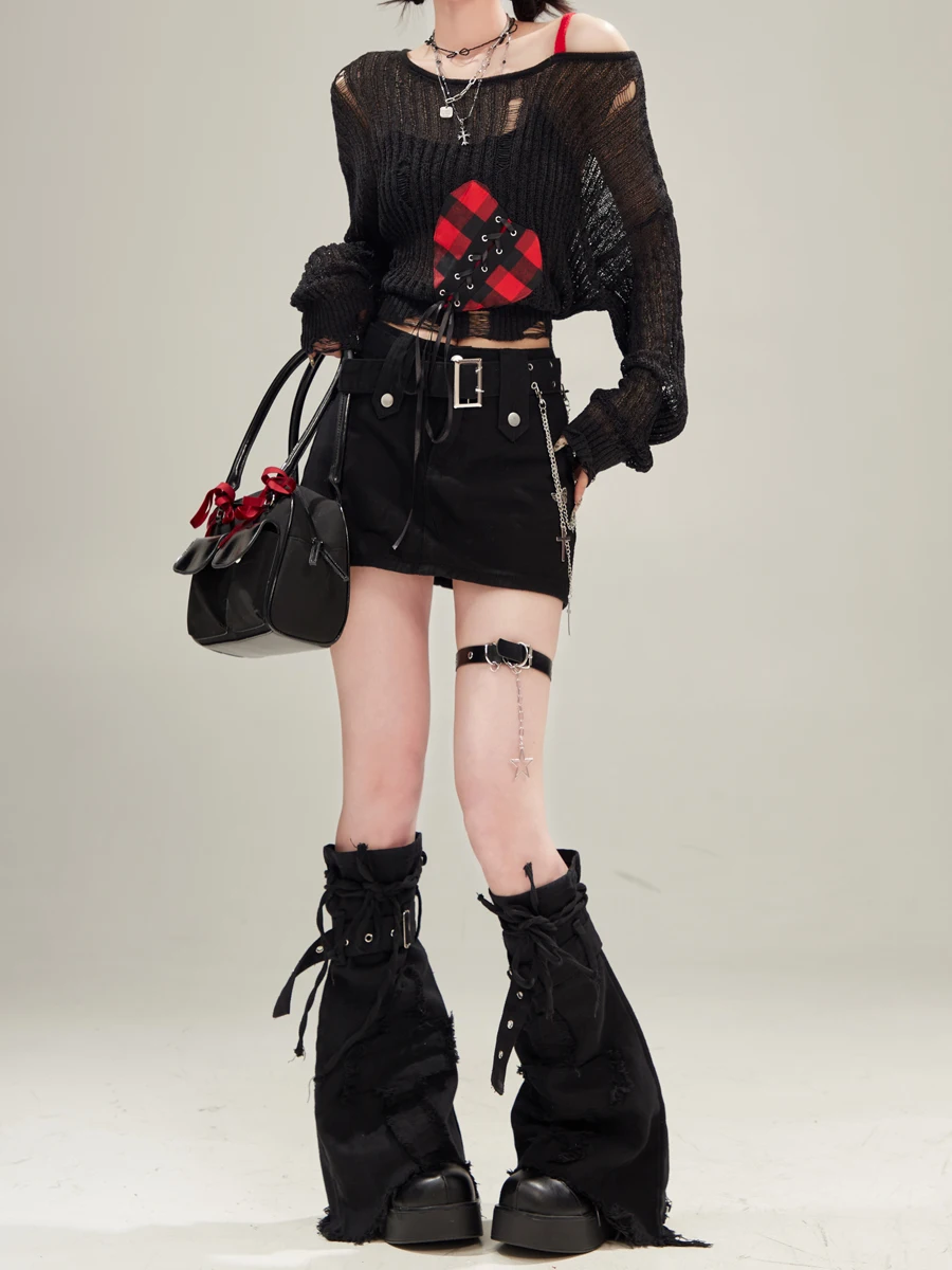 Retro American High Waist Black Summer Wrap around A-Line Skirt Women's Two-Piece Set Denim Skirt Hot Girl Leg Cover
Retro American High Waist Black Summer Wrap around A-Line Skirt Women's Two-Piece Set Denim Skirt Hot Girl Leg Cover