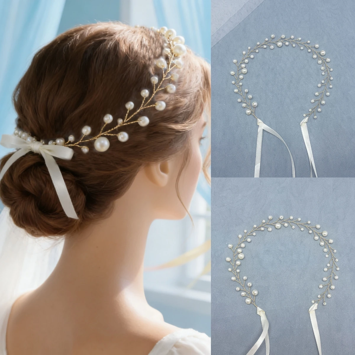 Handmade Fashion Pearl Flower Hair Vine Headband Leaf Hairband Tiara Bridal Wedding Hair Accessories Jewelry Hair Vine Headband
Handmade Fashion Pearl Flower Hair Vine Headband Leaf Hairband Tiara Bridal Wedding Hair Accessories Jewelry Hair Vine Headband