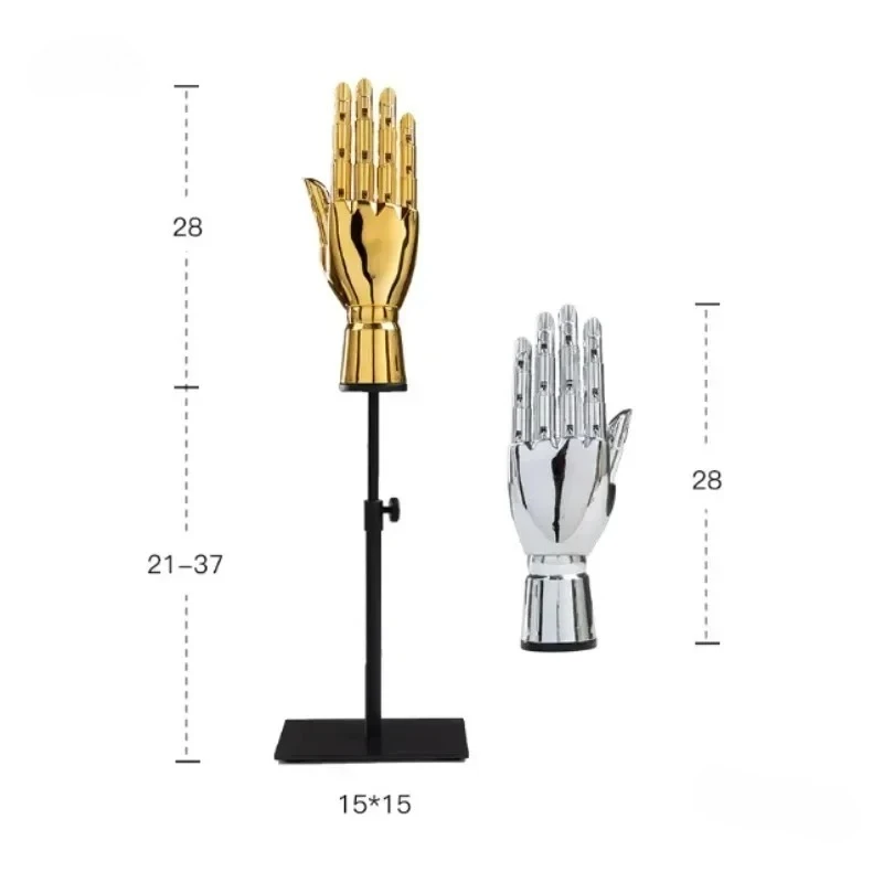 Hand Model Props Clothing Store Window Display Electroplated Gold and Silver Hand Model Movable Joint Hand Ornaments f z
Hand Model Props Clothing Store Window Display Electroplated Gold and Silver Hand Model Movable Joint Hand Ornaments f z
