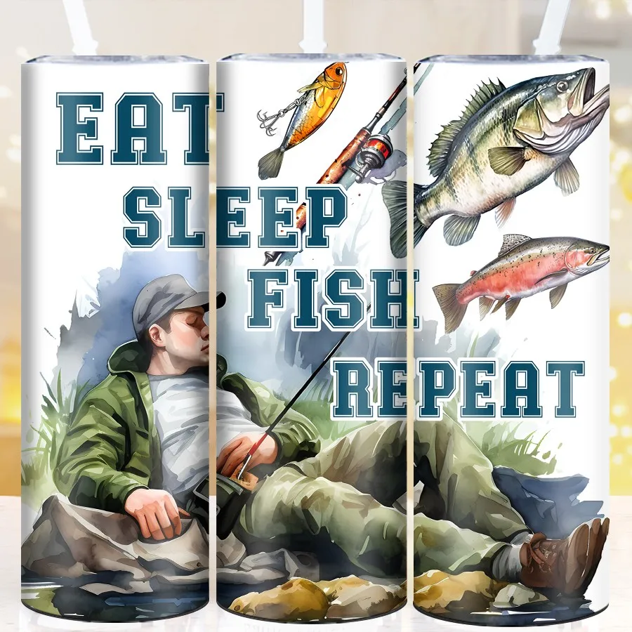1Pc 3D Print Fishing Man & Fish Party Cups Straw Lid 20oz Stainless Steel Straight Tumblers Outdoor Travel Mugs Gifts For Dad
1Pc 3D Print Fishing Man & Fish Party Cups Straw Lid 20oz Stainless Steel Straight Tumblers Outdoor Travel Mugs Gifts For Dad