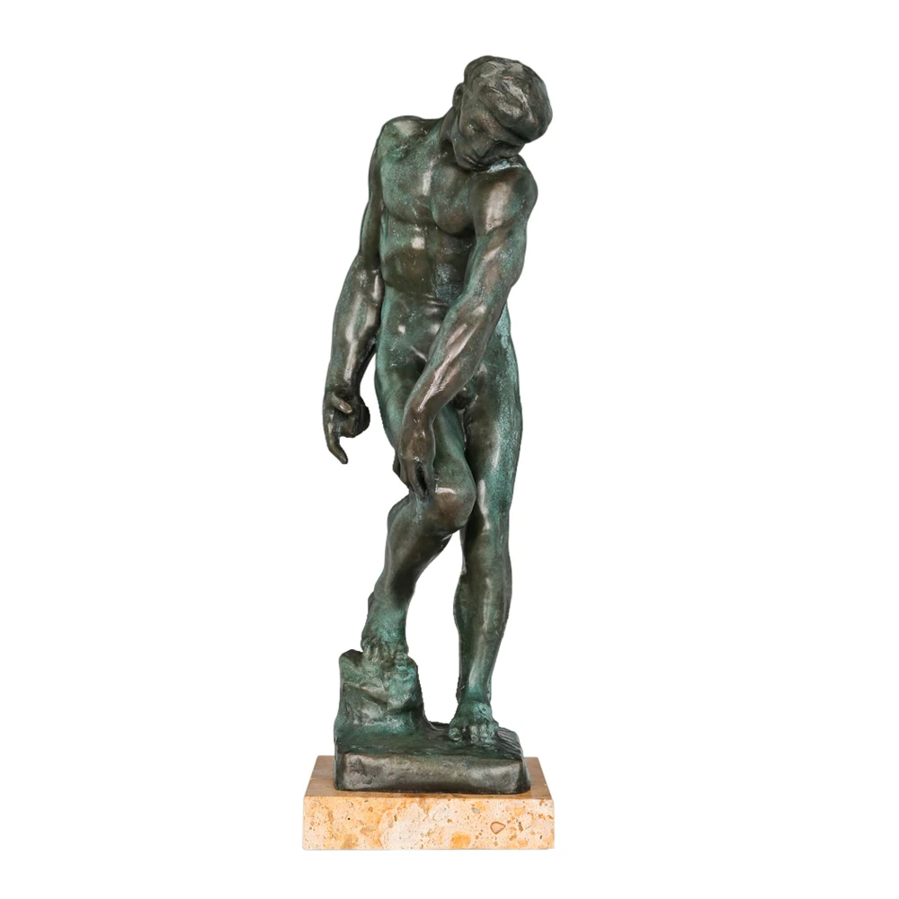 Bronze Adam Statue by Rodin Replica Famous Classical European Sculptiure for Home Office Decoration 45CM
Bronze Adam Statue by Rodin Replica Famous Classical European Sculptiure for Home Office Decoration 45CM