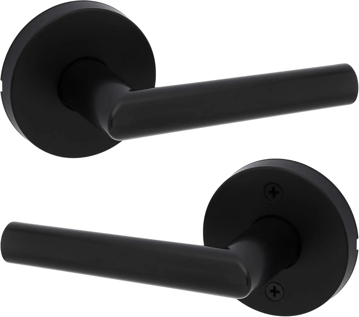 Interior Passage Door Lever for Closet and Hallway Doors, Reversible Non-Locking, Matte Black
Interior Passage Door Lever for Closet and Hallway Doors, Reversible Non-Locking, Matte Black