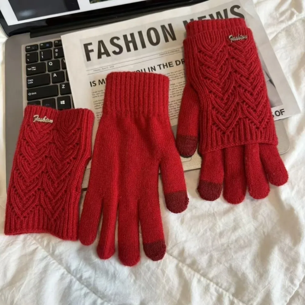 Новые вязаные перчатки двойного назначения, теплые ветрозащитные перчатки с сенсорным экраном, морозостойкие варежки для женщин
Новые вязаные перчатки двойного назначения, теплые ветрозащитные перчатки с сенсорным экраном, морозостойкие варежки для женщин