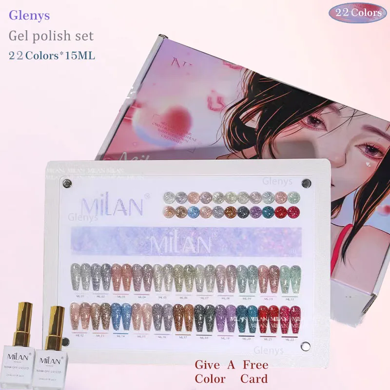 Glenys 22 color broken diamond nail polish gel net red popular semi permanent immersion gel nail salon nail art varnish set
Glenys 22 color broken diamond nail polish gel net red popular semi permanent immersion gel nail salon nail art varnish set