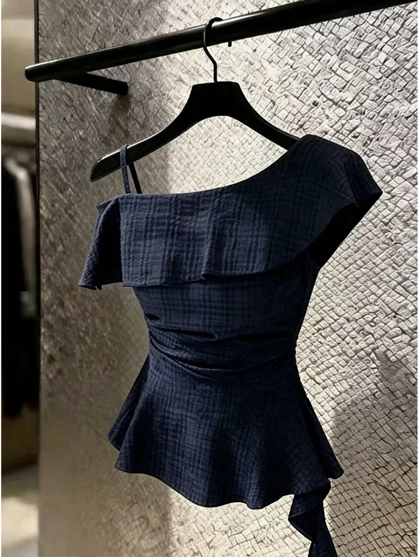 plus Size Royal Blue Shirt Women's Summer New Design Waist Cinched Sleeveless Plaid Top Korean Style Commute Wind Regular Thi...
plus Size Royal Blue Shirt Women's Summer New Design Waist Cinched Sleeveless Plaid Top Korean Style Commute Wind Regular Thi...