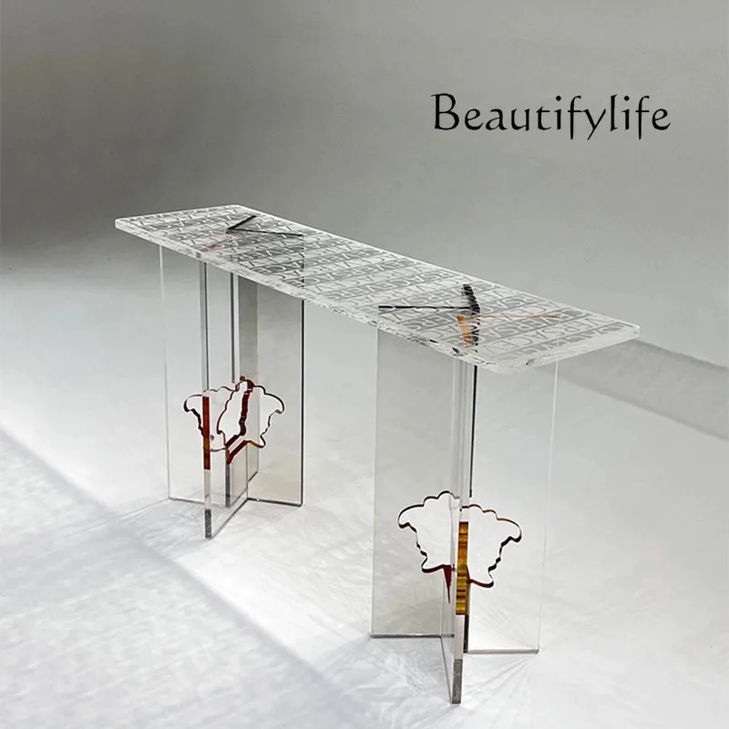 Acrylic Entrance Table Modern Light Luxury Foyer Decoration Table Model House Villa Transparent Entrance Table
Acrylic Entrance Table Modern Light Luxury Foyer Decoration Table Model House Villa Transparent Entrance Table