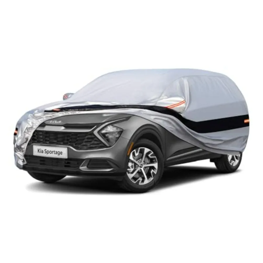 SUV car cover for Kia Sportage 2010-2024,10-layer waterproof all-weather protection, silver color, custom fit for outdoor rain,
SUV car cover for Kia Sportage 2010-2024,10-layer waterproof all-weather protection, silver color, custom fit for outdoor rain,